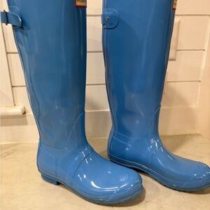 Hunter Sky Blue Women's Rain Boots